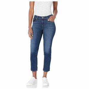 Levi's Mid Rise Boyfriend Jeans Dark Wash Blue 198